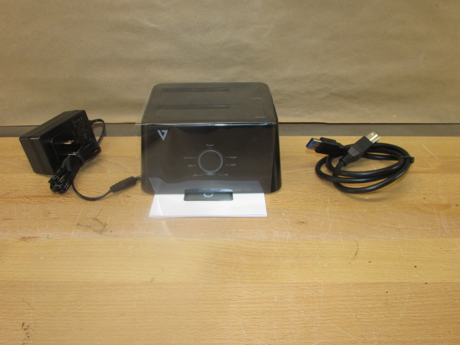 V-Seven, V7 USB 3.0 Dual Bay HDD Docking Station, Black
