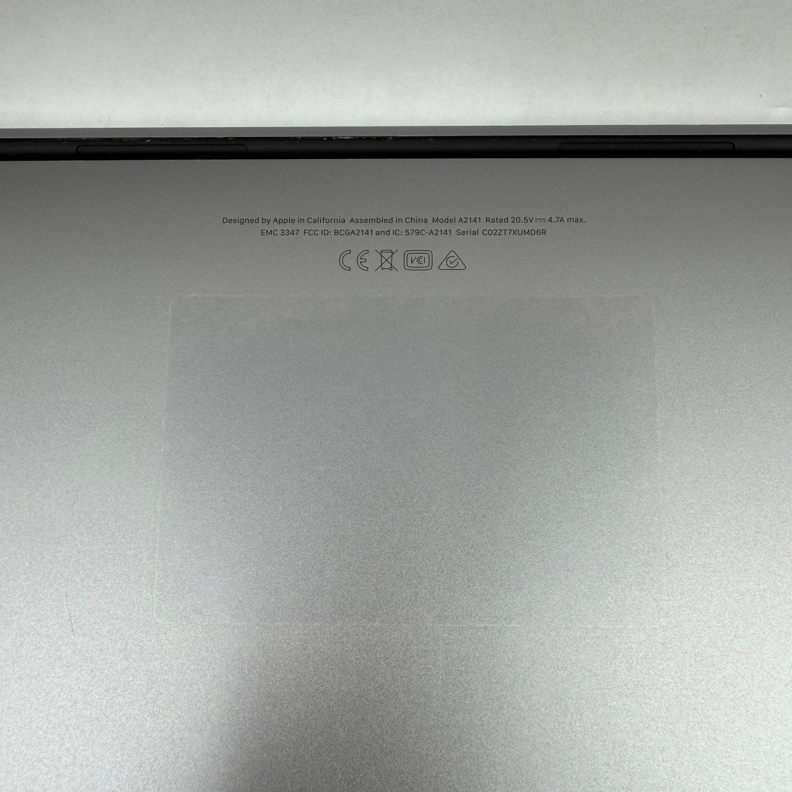 Broken 2019 Apple MacBook Pro 16″ i7 2.6GHz 32GB RAM 512GB SSD Silver A2141 Read