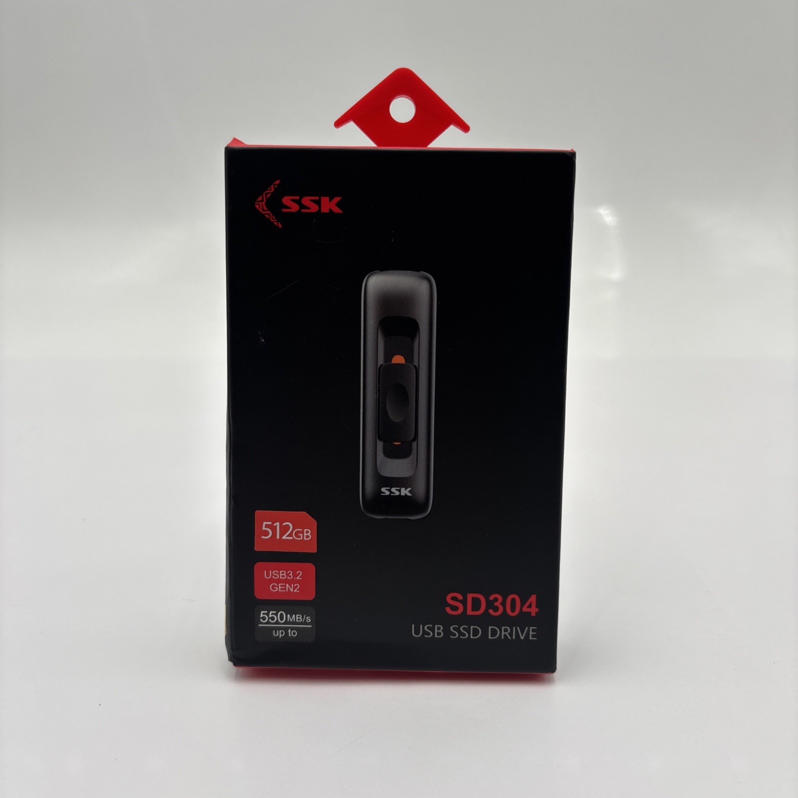 SSK SD304 USB 3.2 GEN2 Up to 550MB/s SSD Drive 512GB Black NEW SEALED