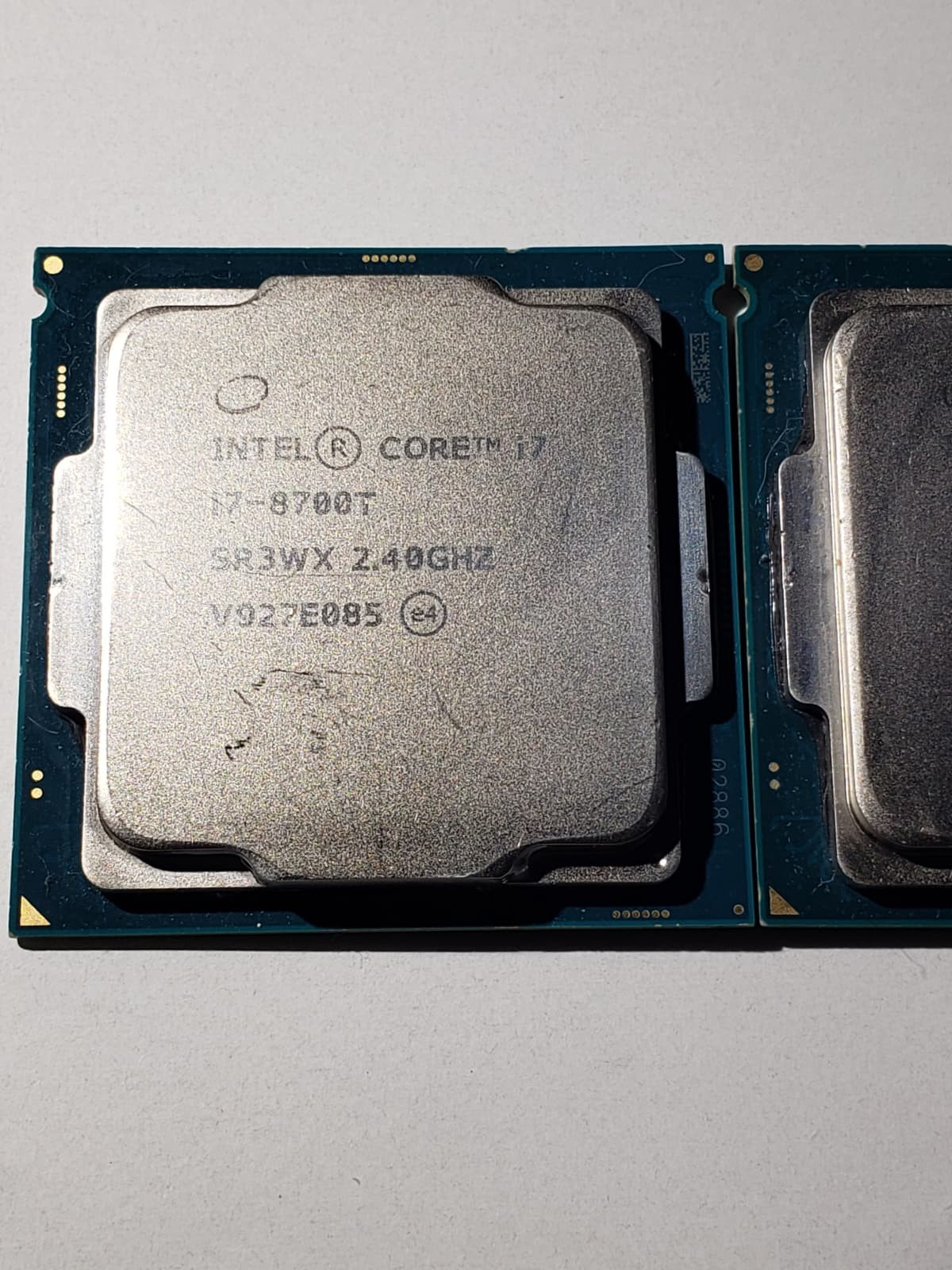2x Intel Core i7-8700T Processors SR3WX – NOT WORKING / Parts or Repair