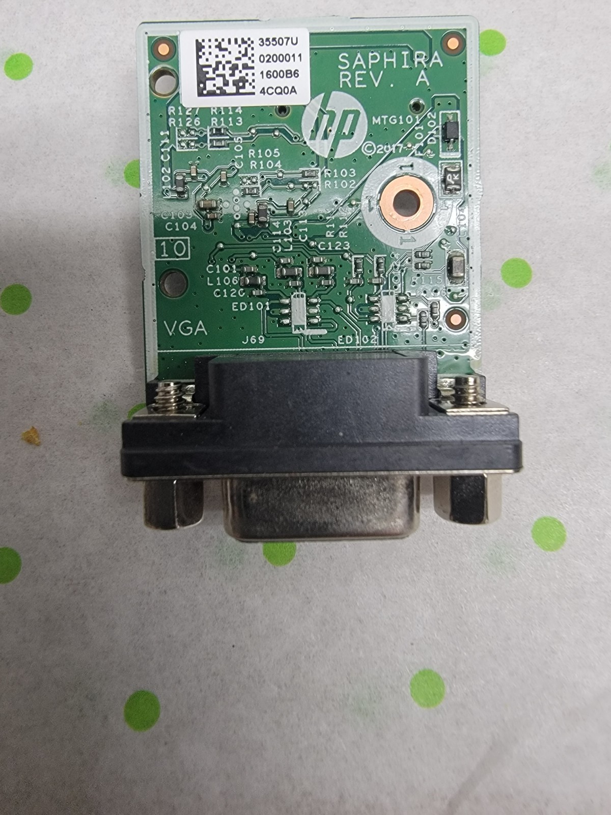 HP ThinClient t530 Yoshi VGA Board 348.07U16.0011