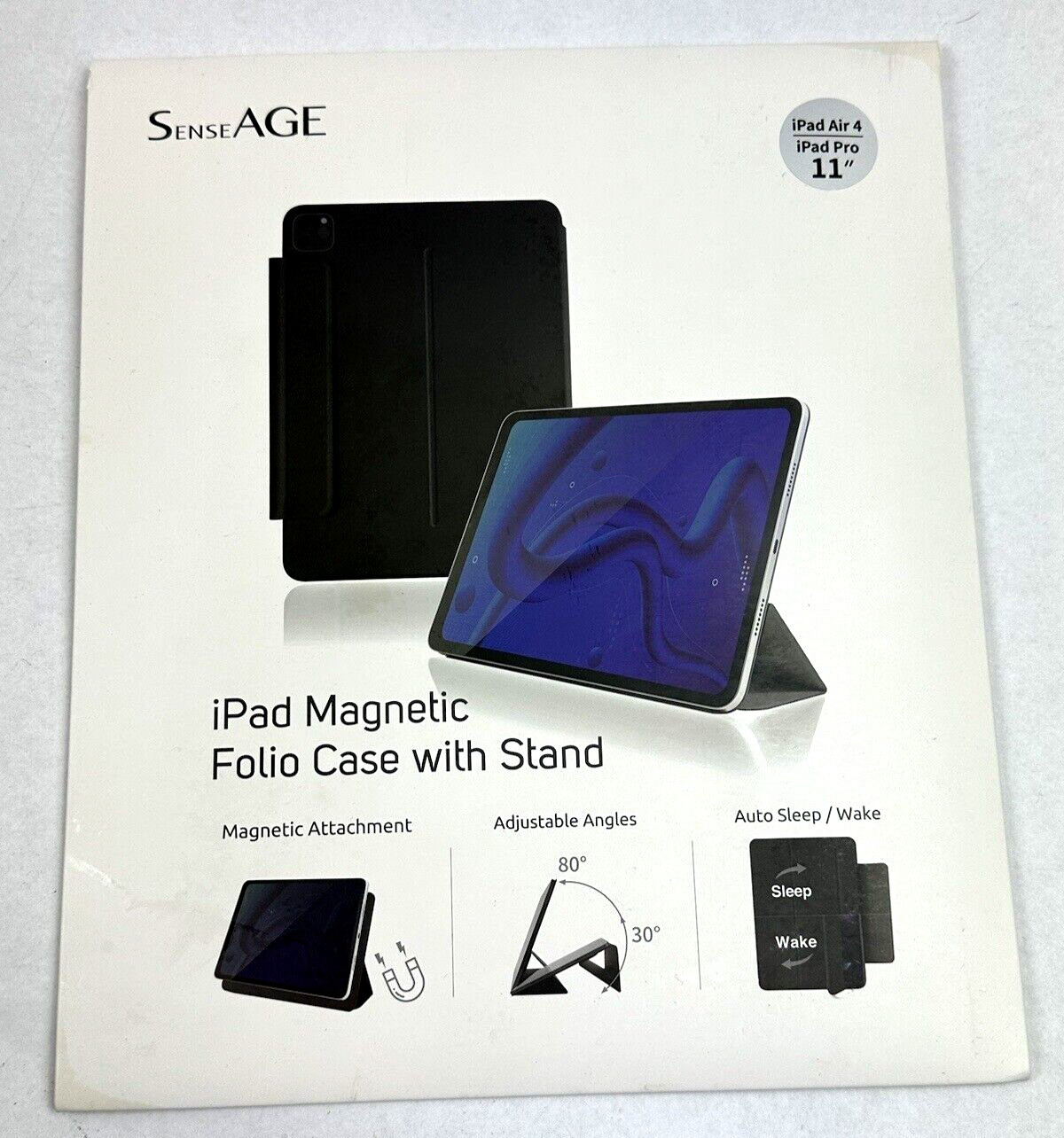 SenseAGE Folio Case Magnetic Closure for iPad Pro 11″ 2021 2020 2018