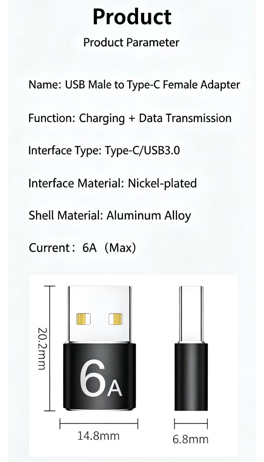 5 PACK USB C 3.1 Type C Female to USB 3.0 Type A Male Port Converter Adapter NEW