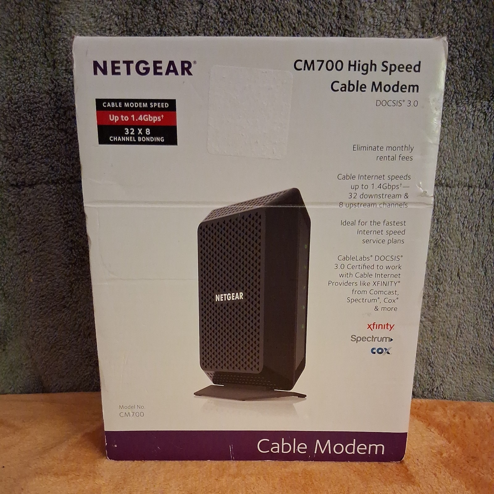 NETGEAR CM700 DOCSIS 3.0 Cable Modem 32×8 for Xfinity by Comcast 1.4gbps