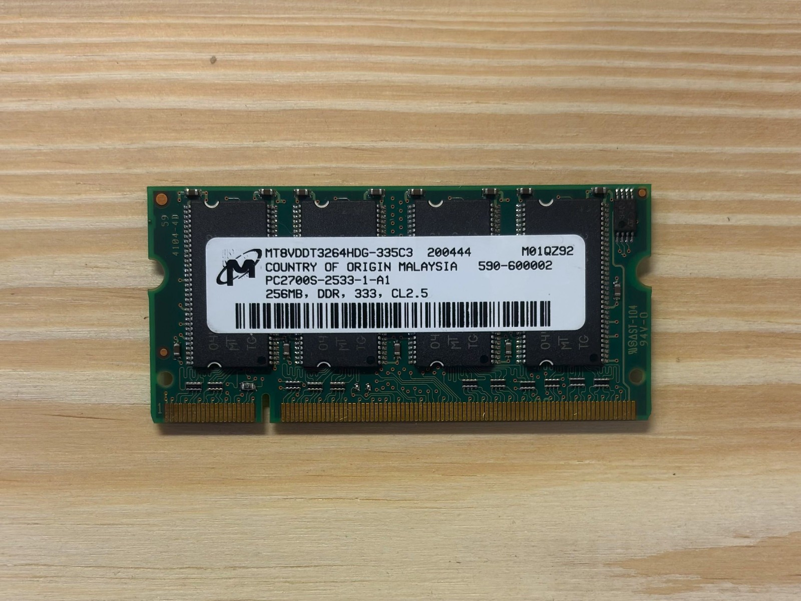 Various Brands 256/512 MB SO-DIMM 266/333 MHz DDR SDRAM Memory