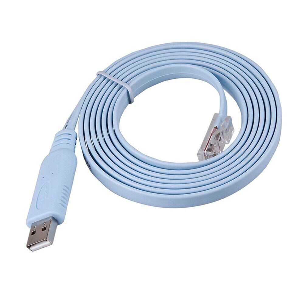 USB CONSOLE CABLE USB to RJ45 6ft CAB-CONSOLE-USB-RJ45 SERIAL CABLE for CISCO