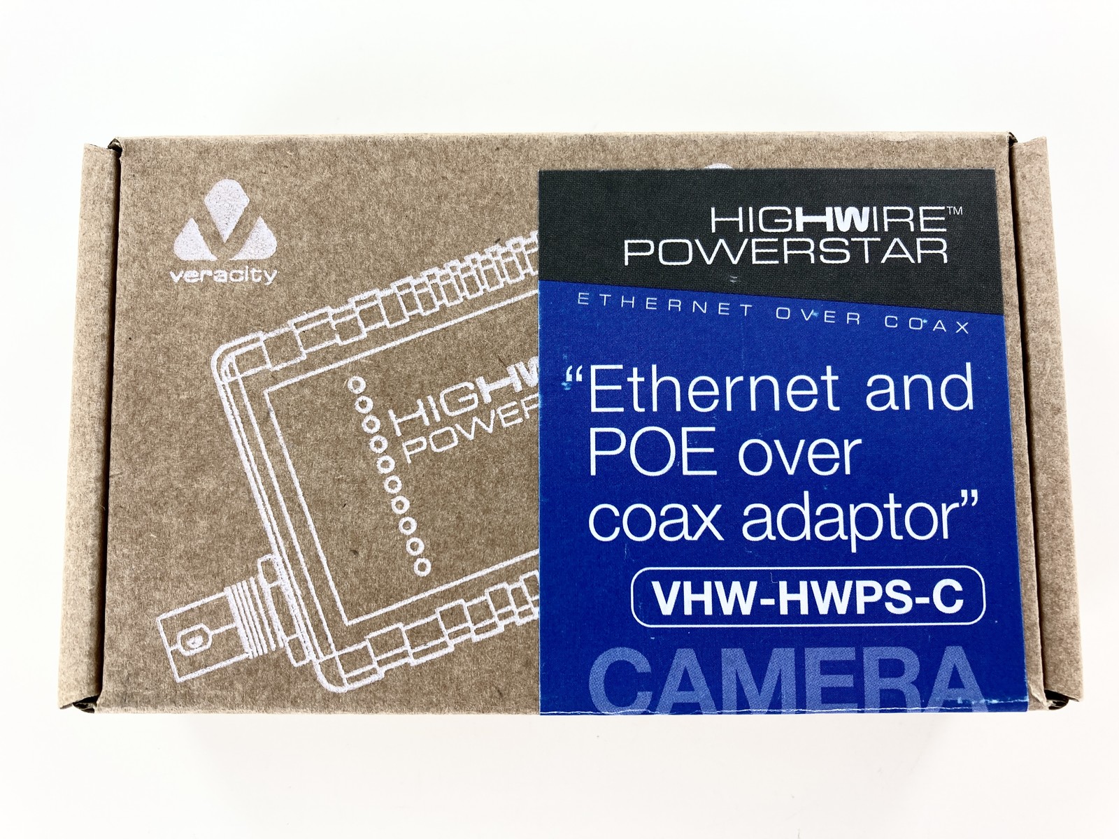 Veracity VHW-HWPS-C Highwire Powerstar Ethernet and POE Over Coax Adaptor Camera