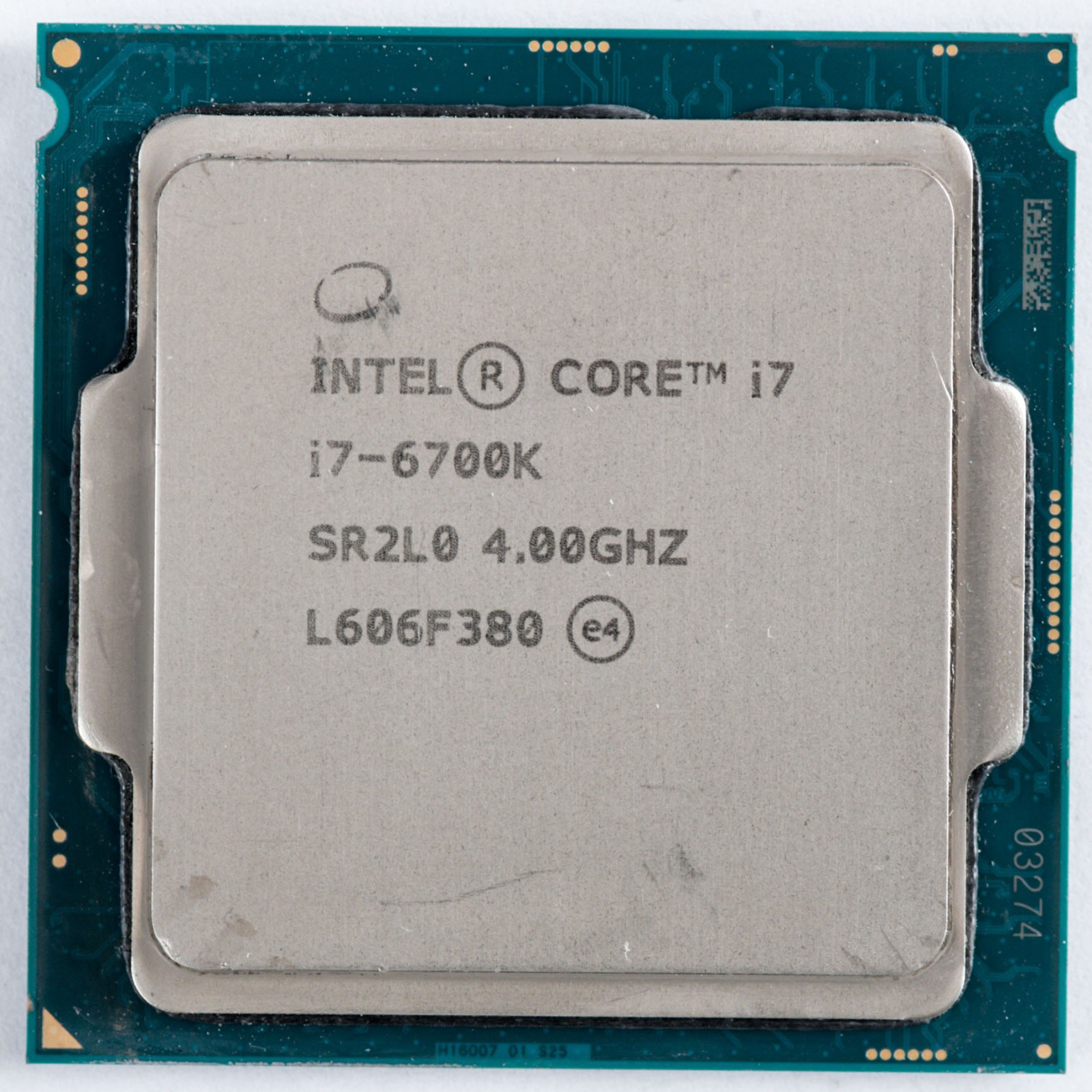 Intel Core i7-6700K SR2L0 LGA1151 4.00GHz Quad Core Processor AS-IS