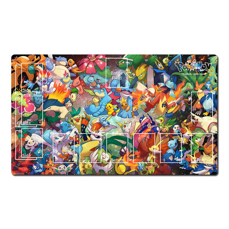 Pokemon Adventure Playmat TCG CCG Gaming Play Pad Trading Card Game Mat Mousepad