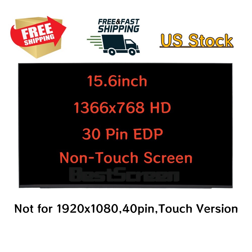 New Display Dell Model# P104F P104F005 CN-0067PP 067PP 15.6″ HD LCD LED Screen