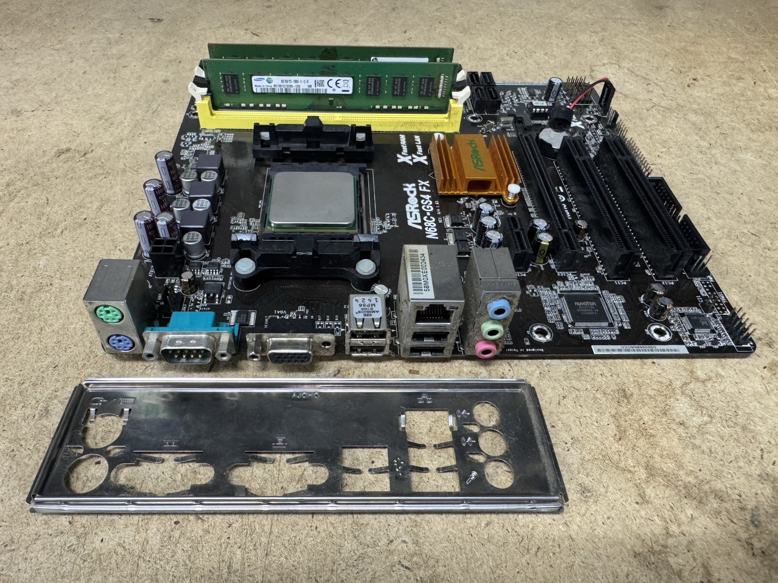 ASRock N68C-GS4 FX Mobo + FX6300 CPU + 16GB DDR3 RAM + GTX470 GPU Combo Tested