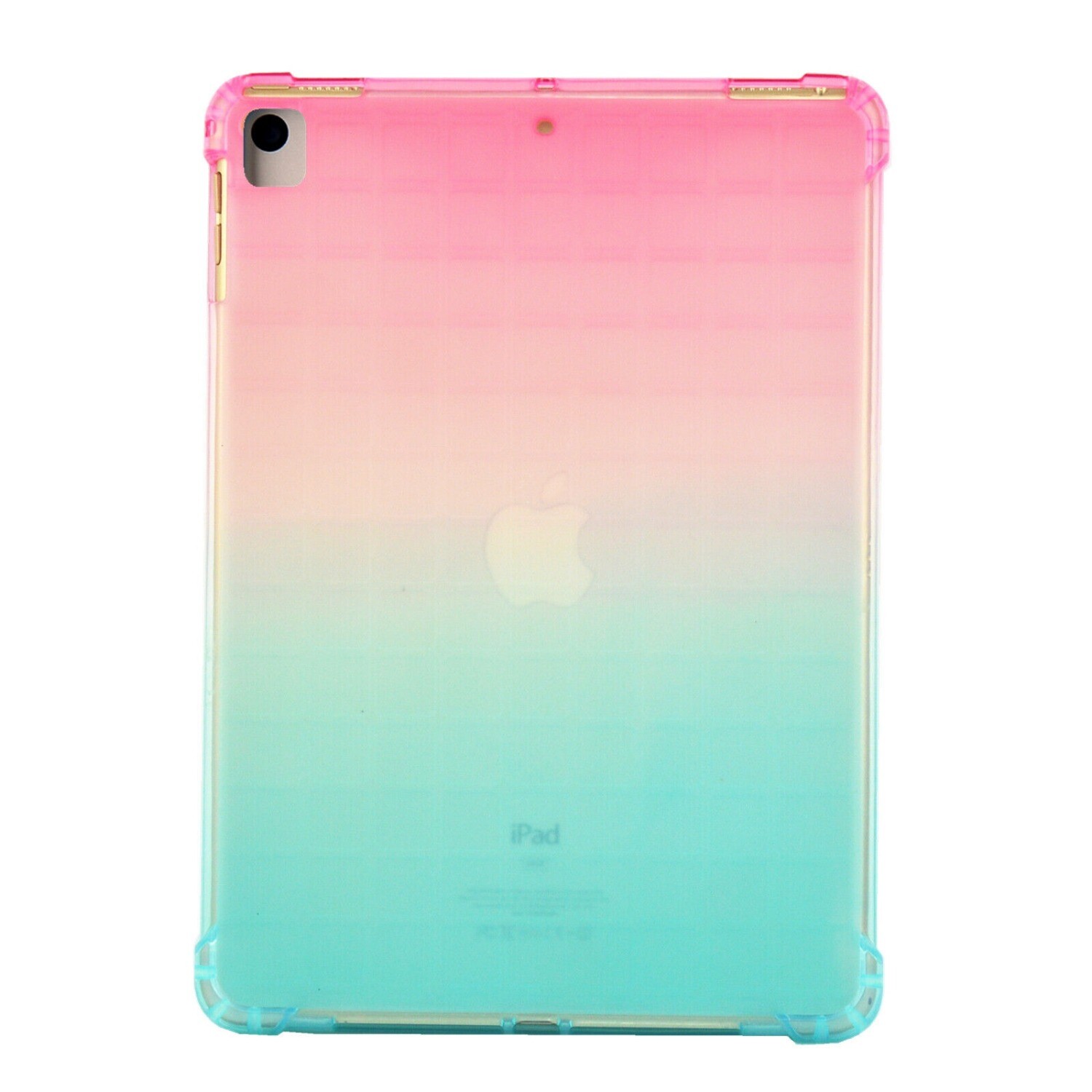 For iPad 9.7”Gen Mini 1 2 3 4 5 Slim Shockproof Gradient Silicone TPU Case Cover
