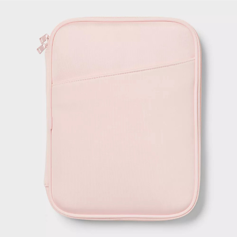 Brightroom Zip Tablet Pouch Laptop Bag Blush Pink 12in x 9.25in