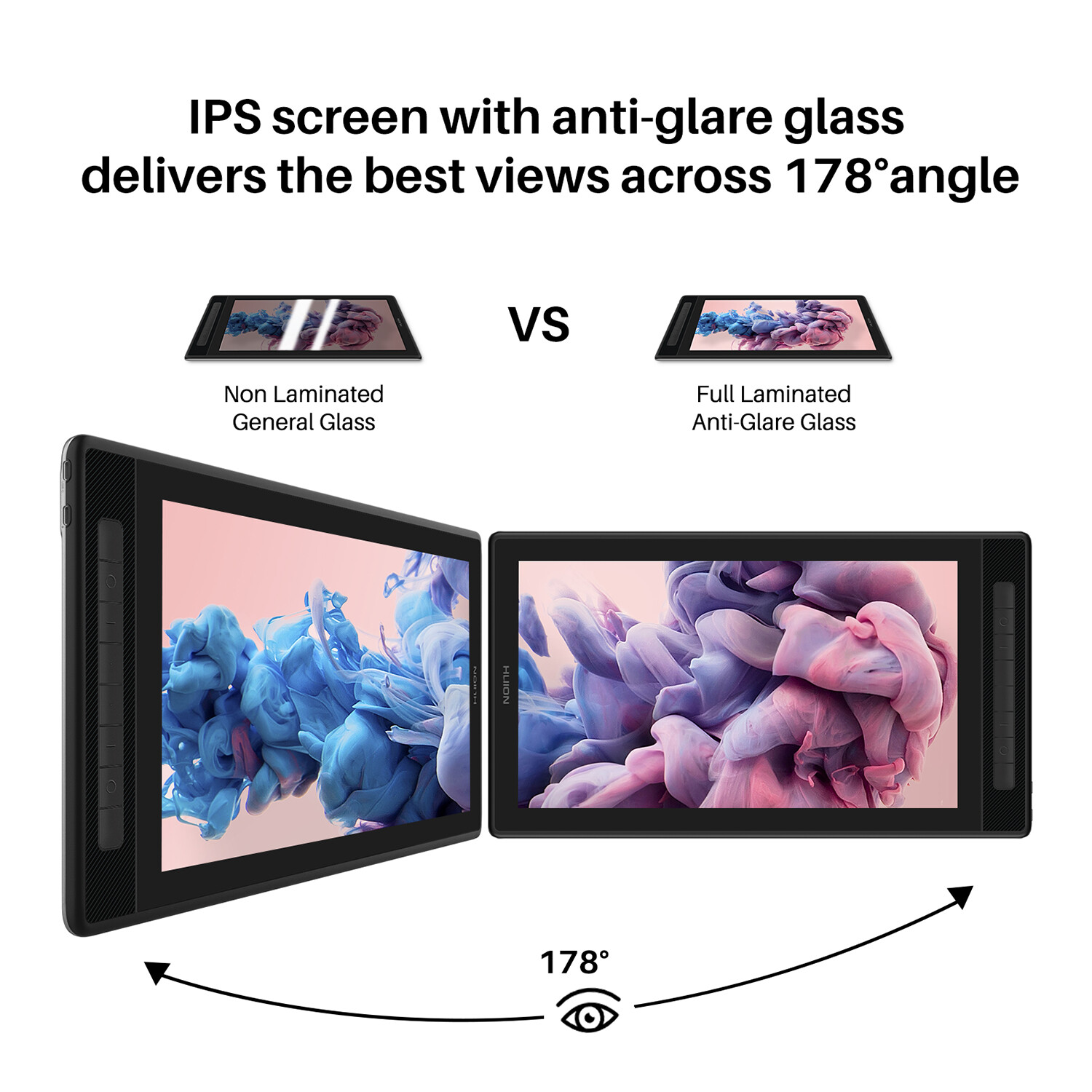 Huion KAMVAS PRO 16 2.5K QLED Drawing Tablet Display 15.8″ Certified Refurbished