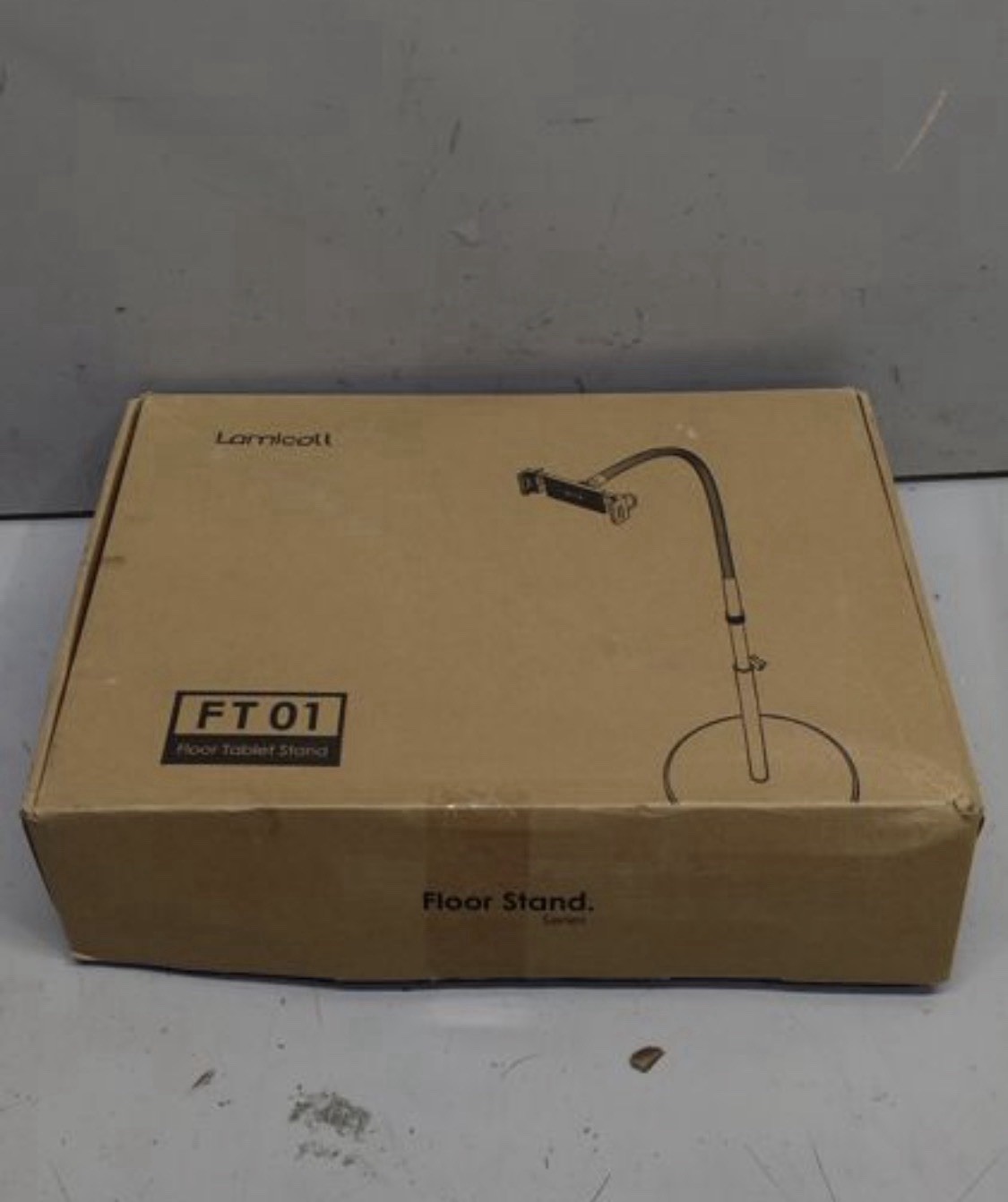 Lamicall FT01 Tablet Floor Stand Gooseneck 63in Adjustable Black Metal 4.7-13″