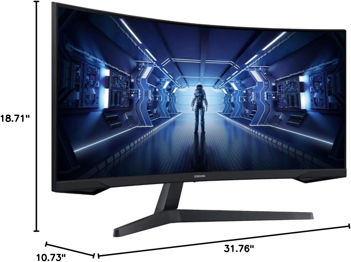 Samsung Odyssey G5 34″ Ultra-Wide WQHD 165Hz 1ms 1000R 21:9 Curved Monitor