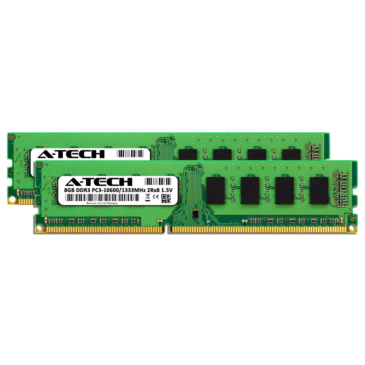 A-Tech 16GB 2x 8GB PC3-10600 Desktop DDR3 1333 MHz DIMM 240pin Memory RAM 16G 8G