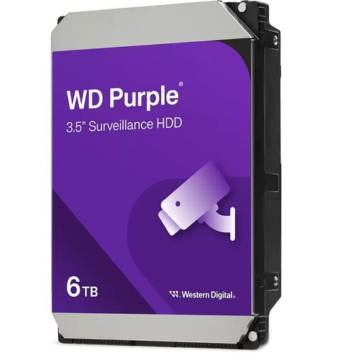 WD Purple Surveillance 6TB Internal HDD SATAIII 256 MB Cache 3.5″ WD64PURZ