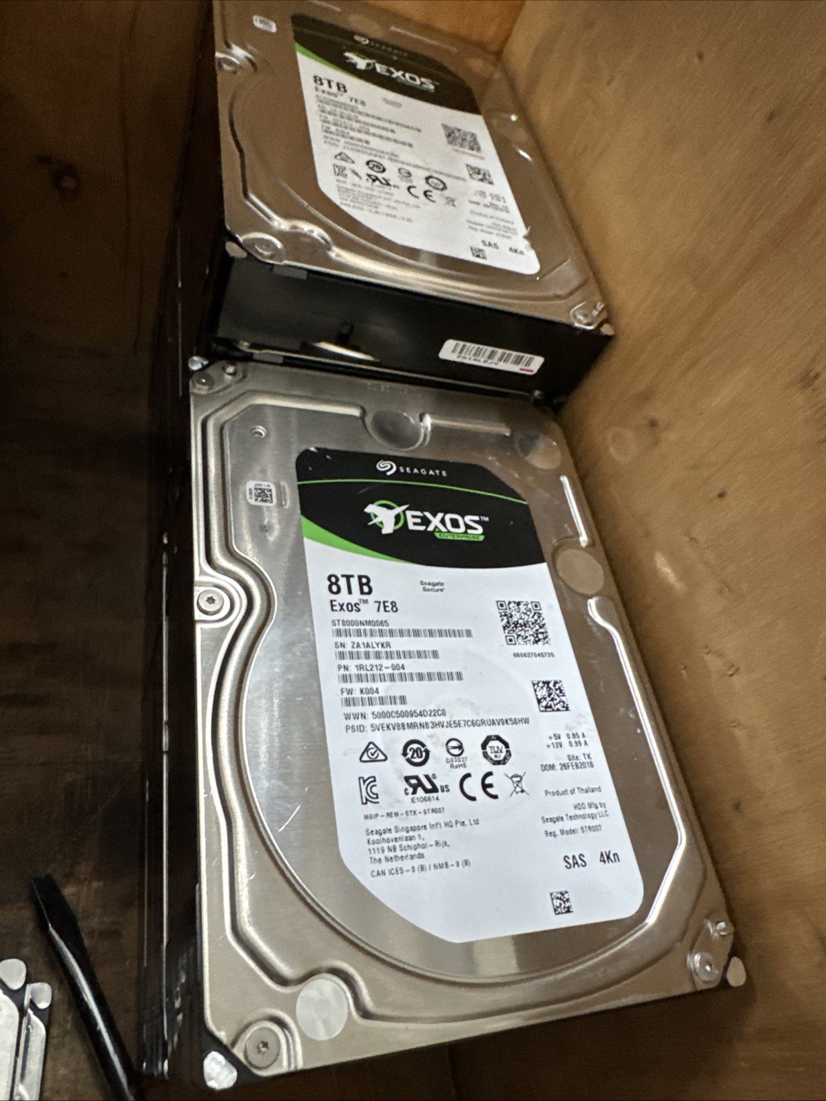 Seagate Exos Enterprise 7E8 8TB Internal 3.5 Inch Hard Drive SAS 100% Health HDD