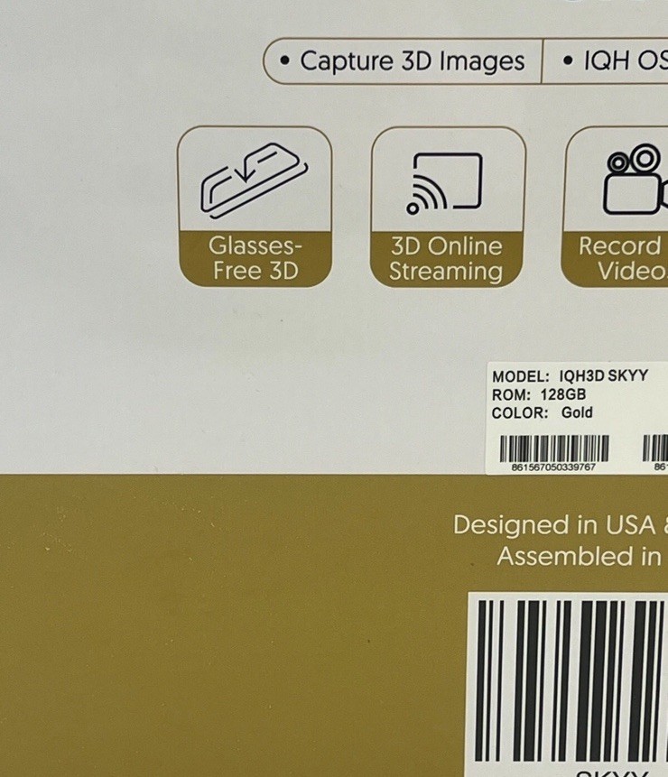 NO EYEWEAR 2D/3D TABLET – SIMILAR TO LEIA & LUME! TAKES 3D VIDEO/PHOTOS – NIB!