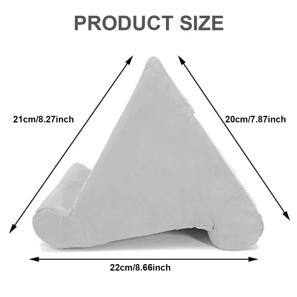 Tablet Pillow Stand Multi-Angle Soft Cushion Lap Holder for iPad, Phone & Tablet