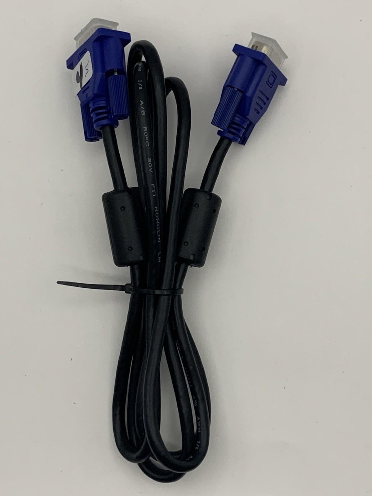 VGA Monitor PC 5ft Cable Male To Male 15 Pin
