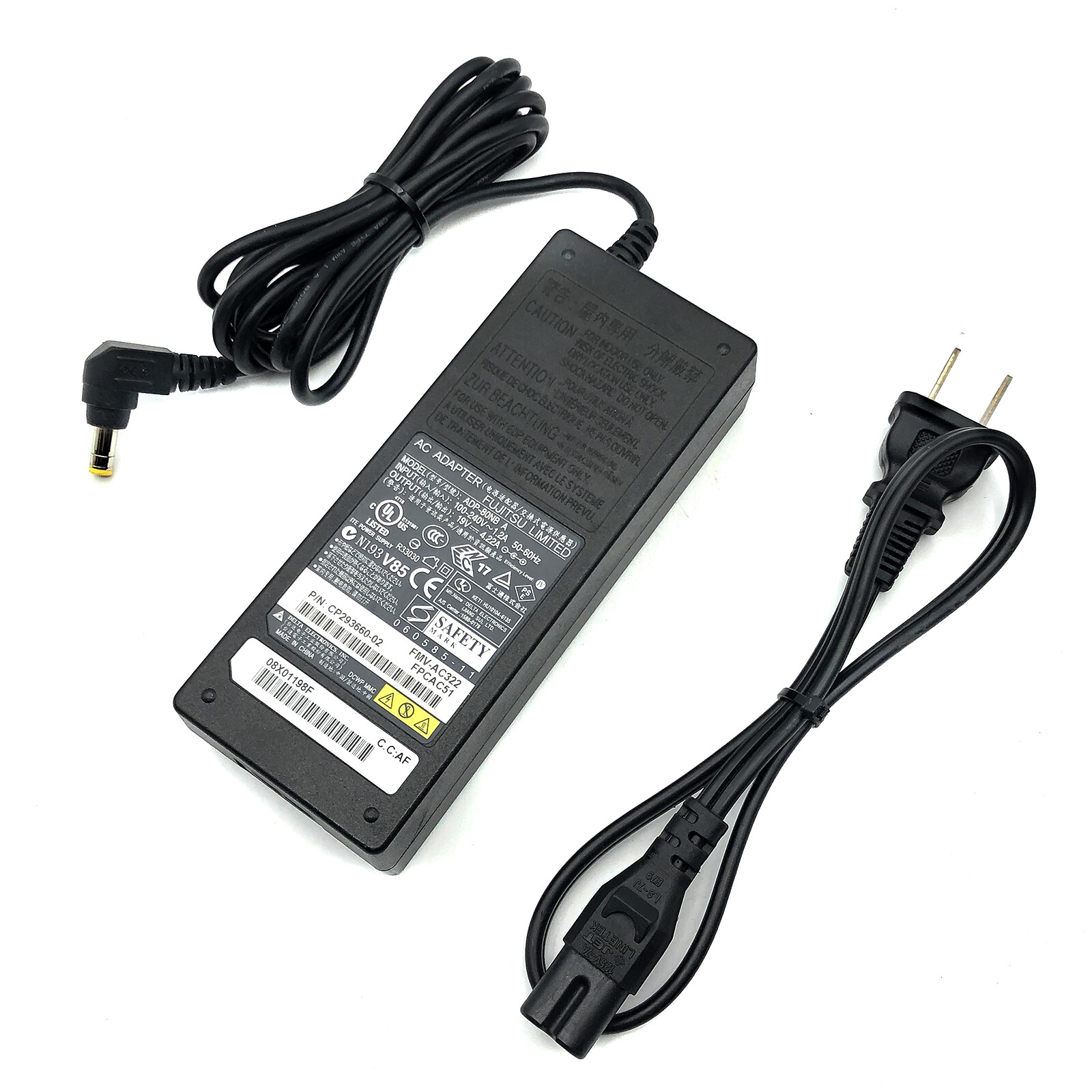 Genuine Fujitsu AC Adapter 80W for Lifebook S – Series Laptop w/Power Cord