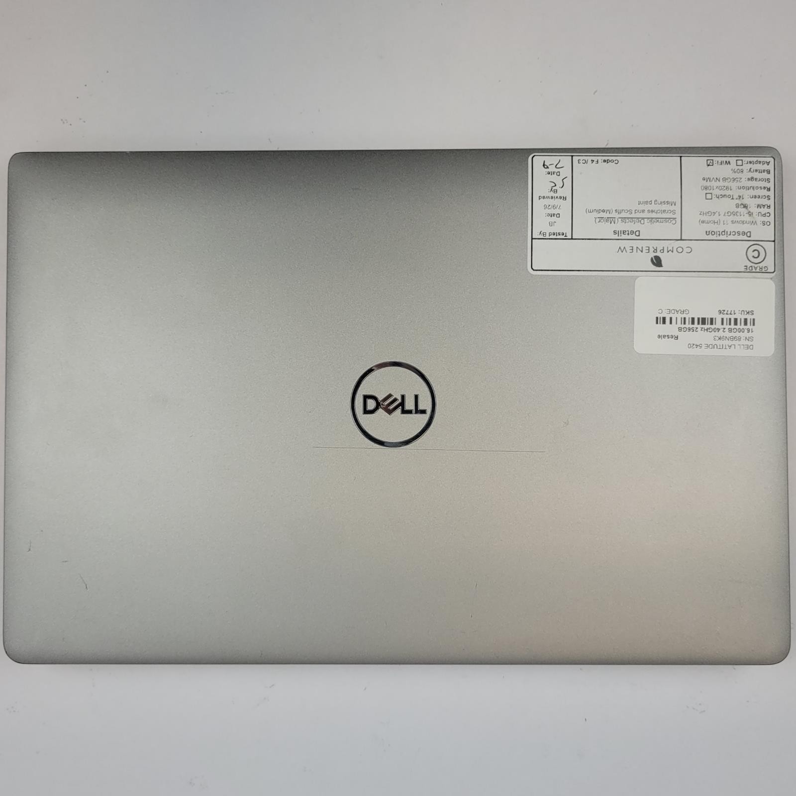 DELL LATITUDE 5420 Win 11 i5-1135G7 16GB RAM 256GB NVME | Grade C | 17726