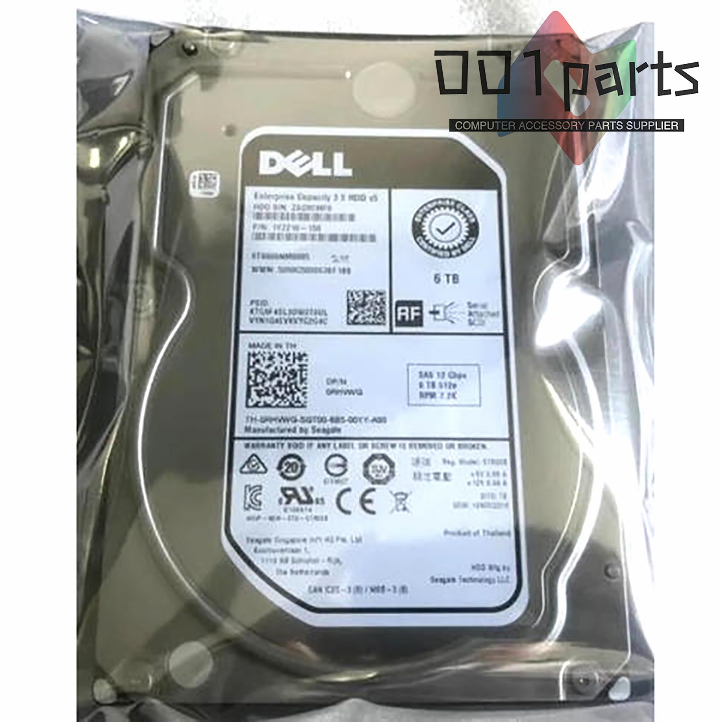 DELL Hard Drive RHVWG 0RHVWG ST6000NM0095 6TB 7200RPM 128MB SAS 12Gb/s 3.5″