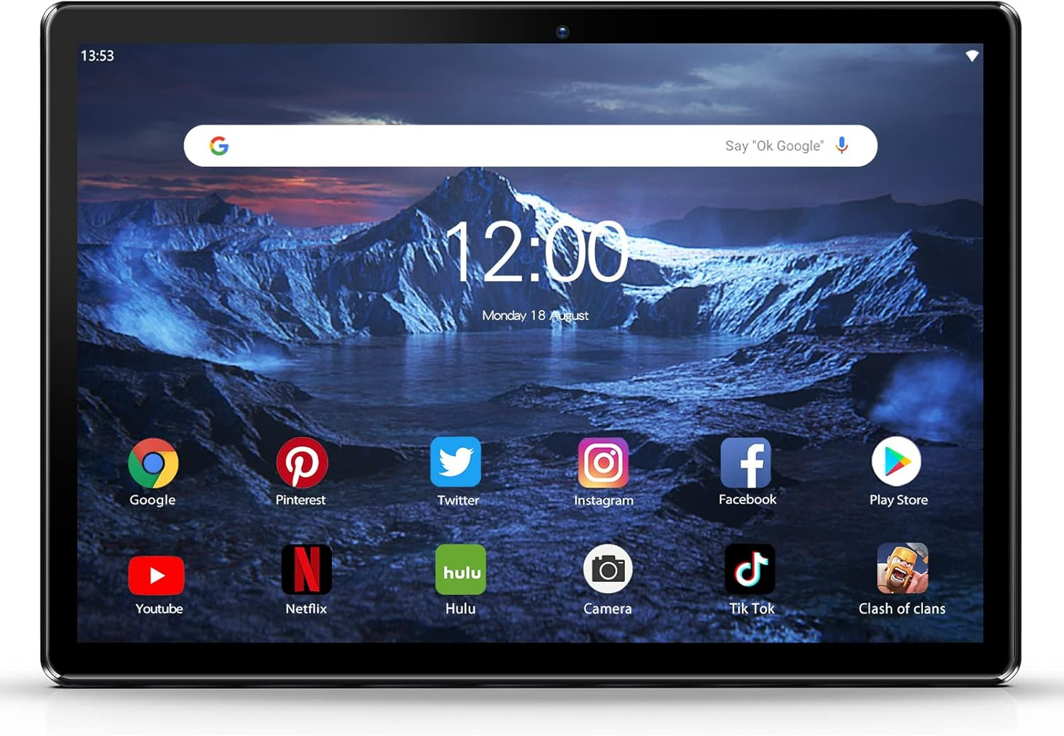10” Tablet Android 13 Phone Tablet with SIM Slot, 64GB Quad Core, IPS Touchscre