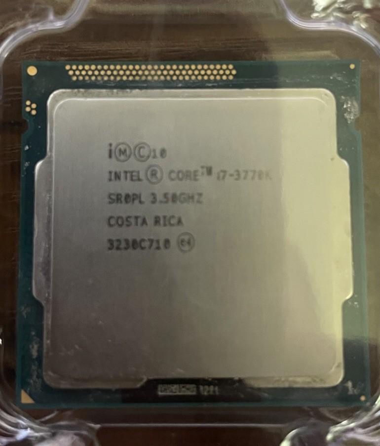 Intel Core I7-3770K 3rd Gen CPU 3.50GHz 4-Core 8MB LGA-1155 w/ heatsink