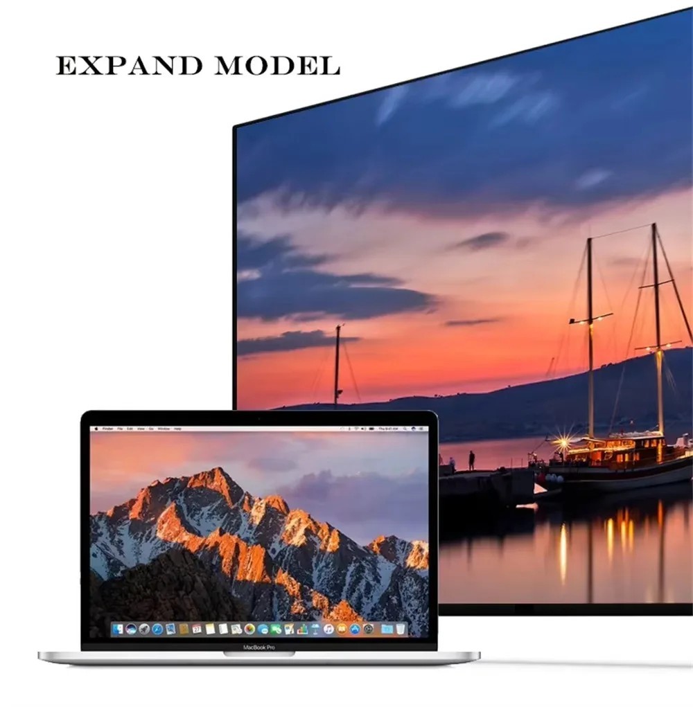 Type C USB 3.1 to USB-C 4K HDMI USB 3.0 Adapter Cable 3 in 1 Hub For Macbook Pro