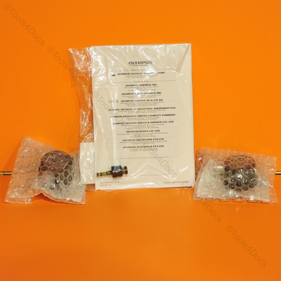 Set of TWO Olympus MH-553 Soaking Caps & One MAJ-1444 Air/Water Valve