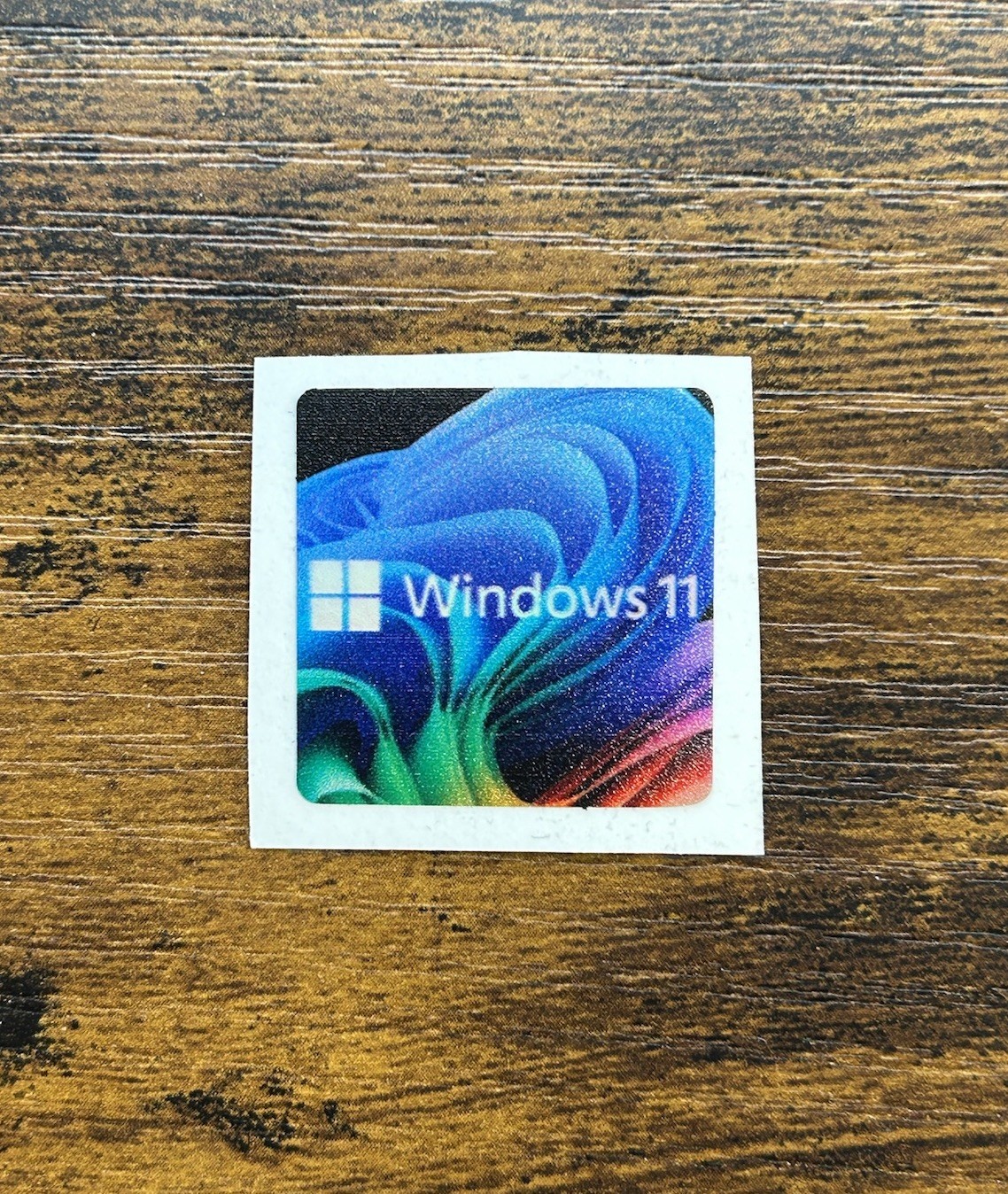 1x Windows 11 Holographic Desktop / Laptop sticker label (NEW)