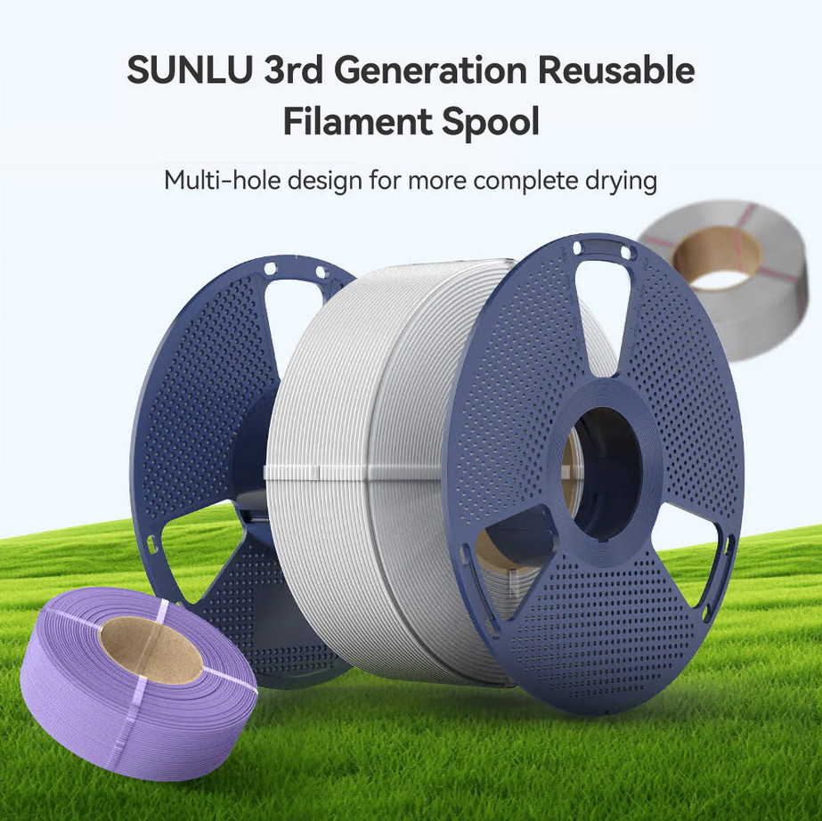 【BUY 10 PAY 6】SUNLU 1.75MM PLA Meta Filament Highly Fluid for 3D Printer Black