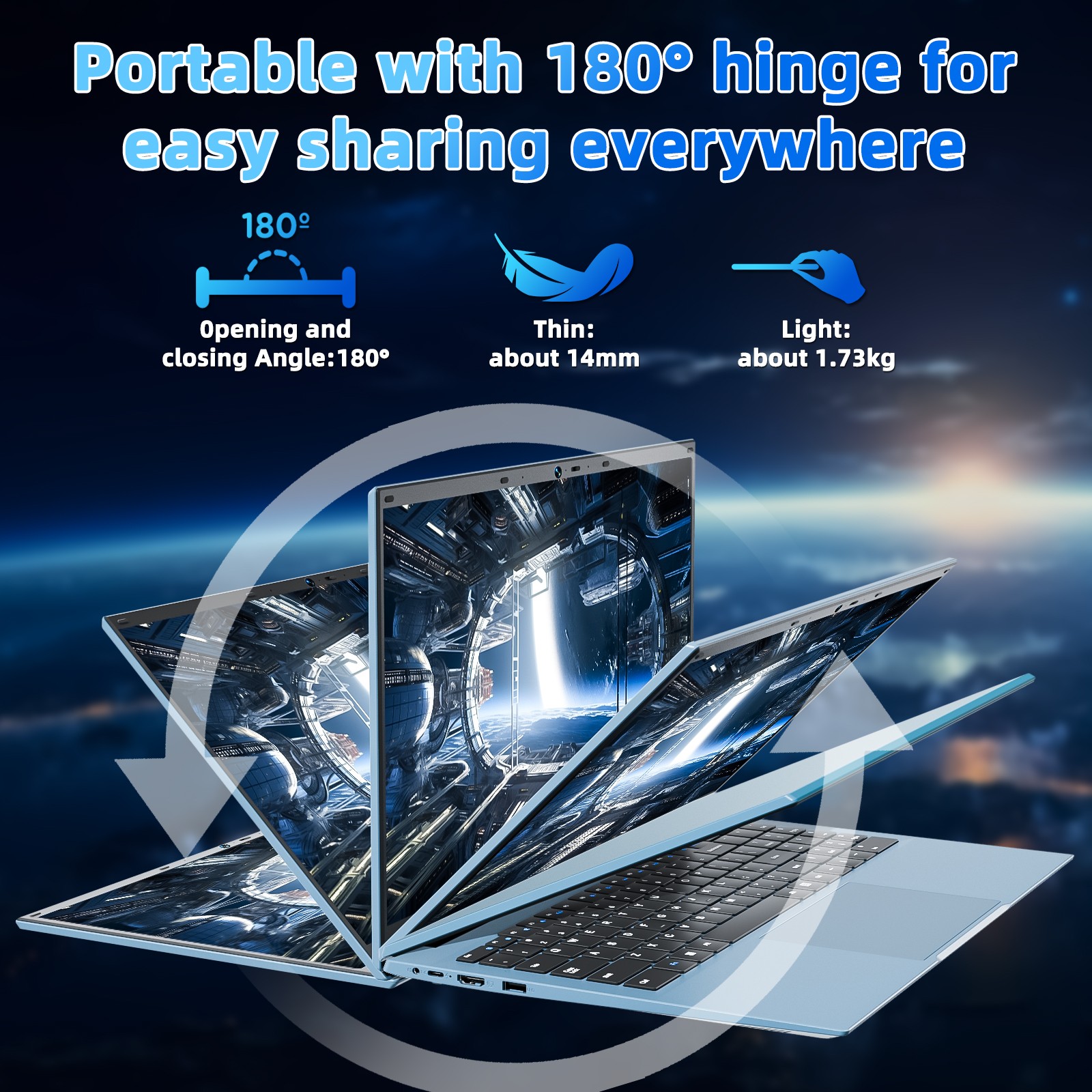 2026 New 15.6″ Windows 11 Laptop, Intel Celeron 4GB RAM 128GB SSD, Business