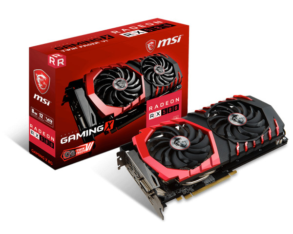 MSI Radeon RX580 8gb GDDR5 Graphics Card(RADEONRX580GAMINGX8G)
