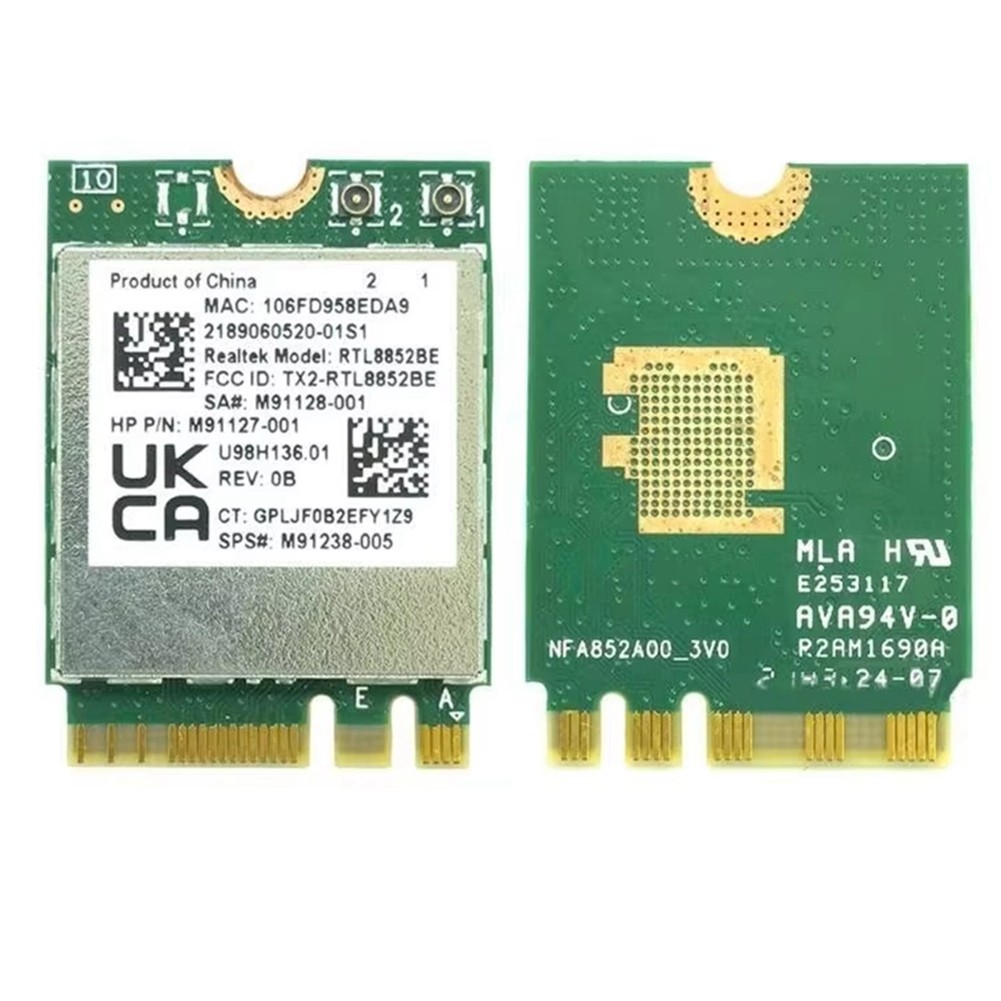 WIFI E8BE AX1800 WIFI6 1800M RTL8852BE WLAN 802.11ax Bluetooth5.2 M7336 Card