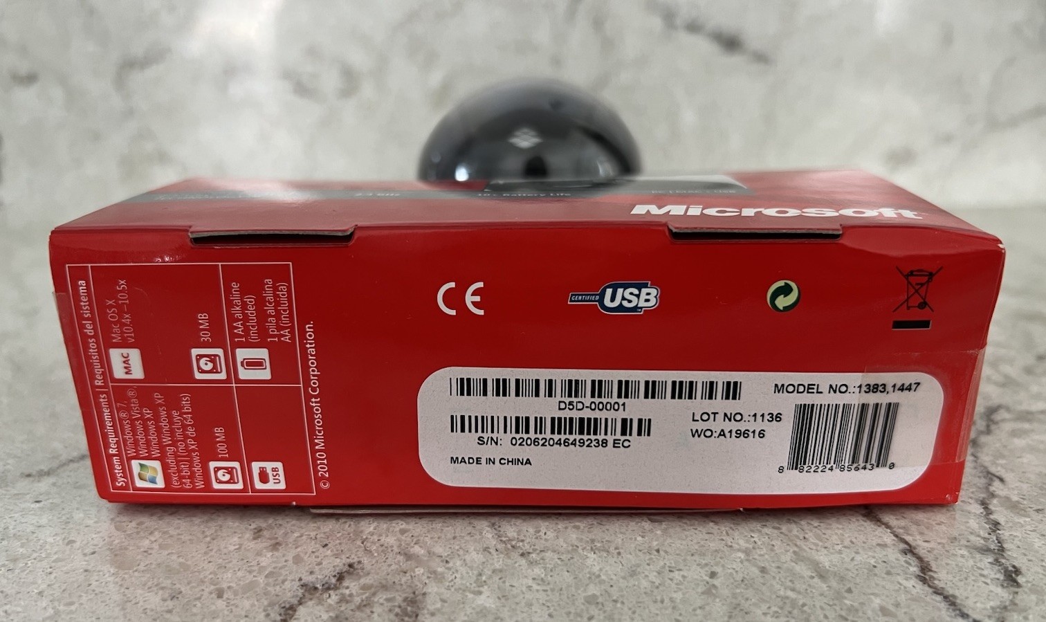 Microsoft Mobile 4000 Wireless BlueTrack Mouse 1383, 1447 Windows 7 Sealed NOS