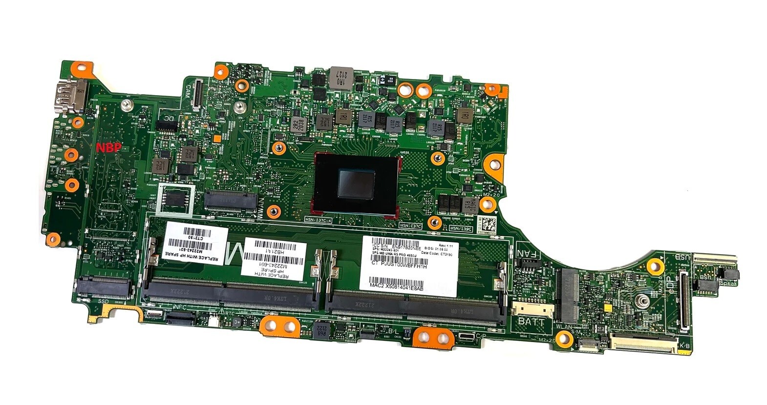 HP Motherboard EliteBook 845 G7 + AMD Ryzen 5 Pro 4650u- M22243-601