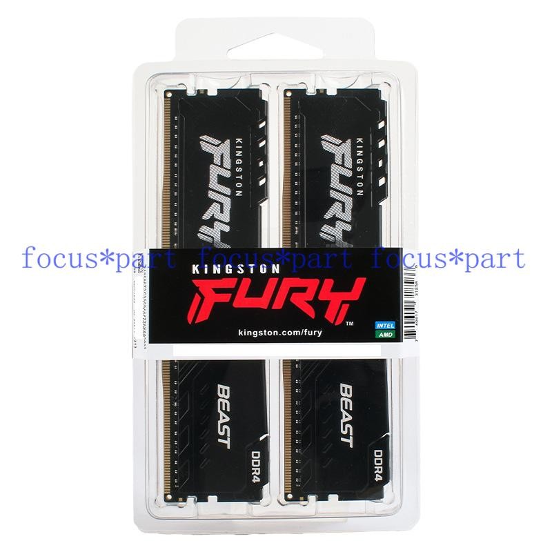 Kingston FURY Beast 2pcs Kits 32GB/16GB 288Pin DDR4 3200 2666 MHz Desktop Memory