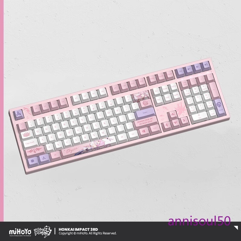 Honkai Impact 3 Elysia Mechanical Keyboard Kailh BOX White Glacier Pandas Gift