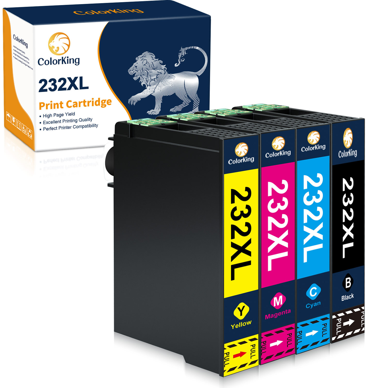 4PK 232 For Epson 232XL Ink Cartridges for Epson WF-2930 WF-2950 XP-4200 XP-4205