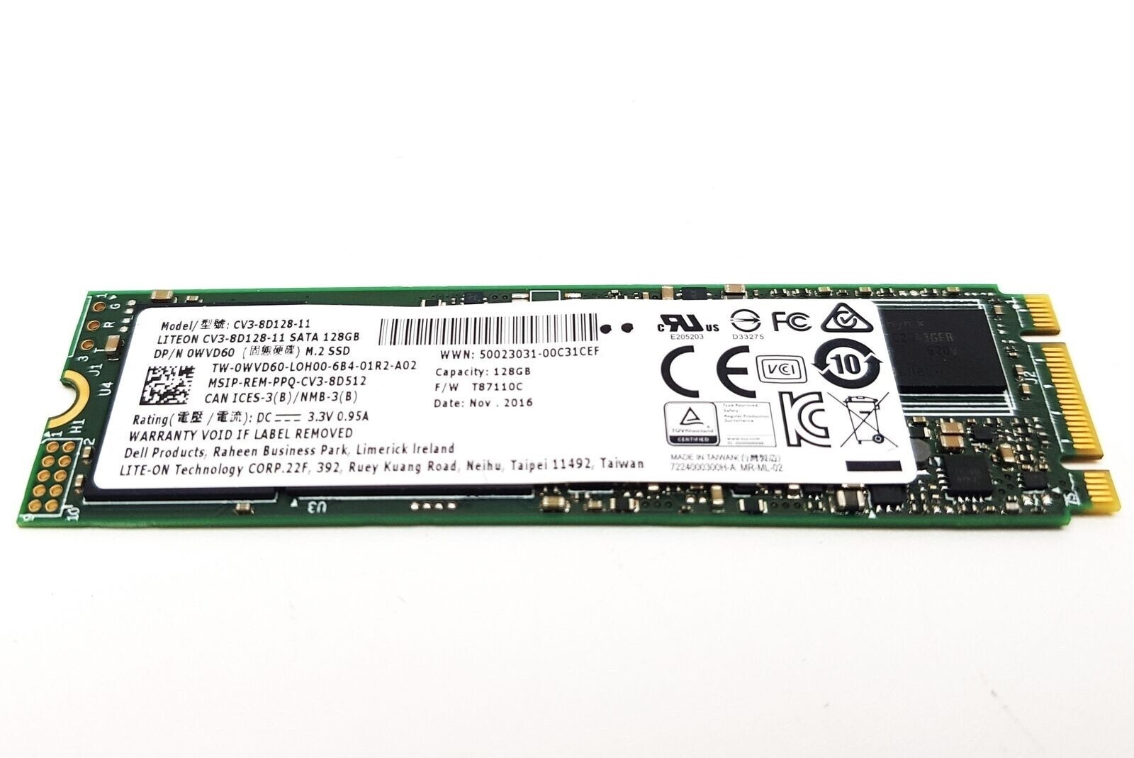 2 PACK! 128 GB SSD M.2 2280 SATA Solid State Drive Major Brands, Samsung, LiteON