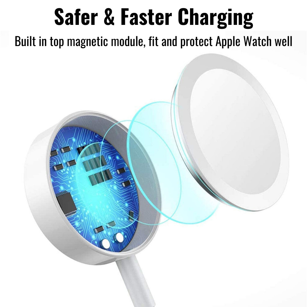 Magnetic USB-C Fast Charger Adapter Cable For Apple Watch iPhone 14 13 12 11