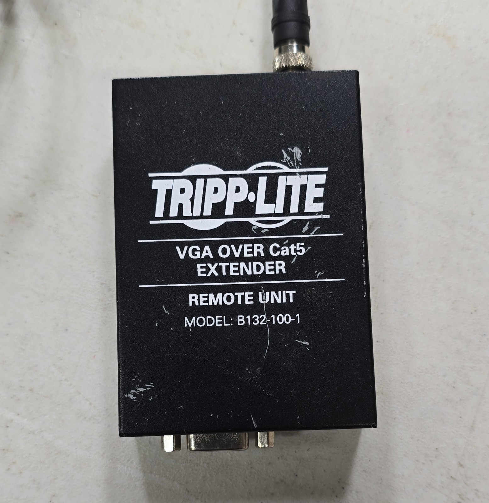 Tripp Lite VGA Extender VGA/SVGA D-Sub Female to RJ45 1:1 B132-100-1 Black