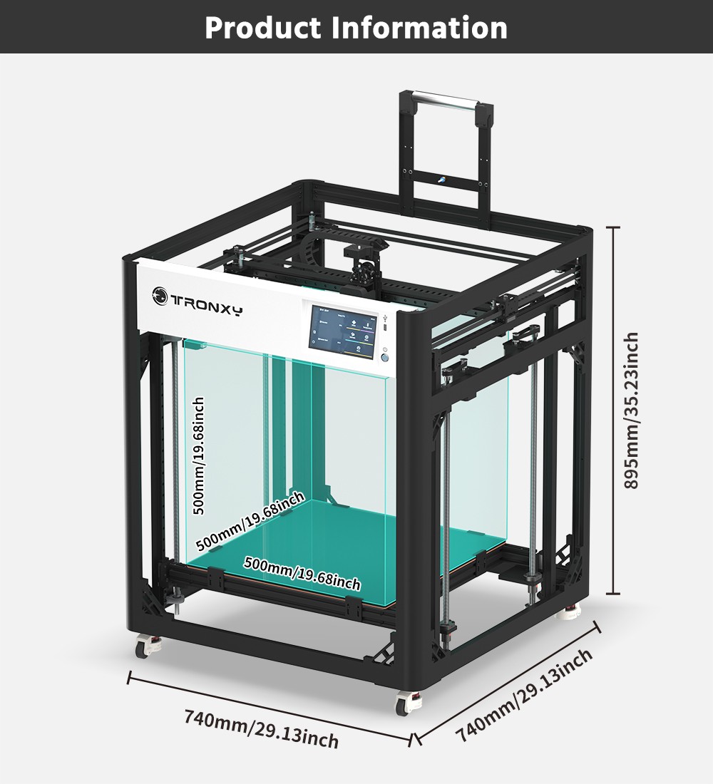Tronxy 3D Printer XY-2 Pro Titan Reprap DIY I3 Kit Auto Leveling 255×255×260mm