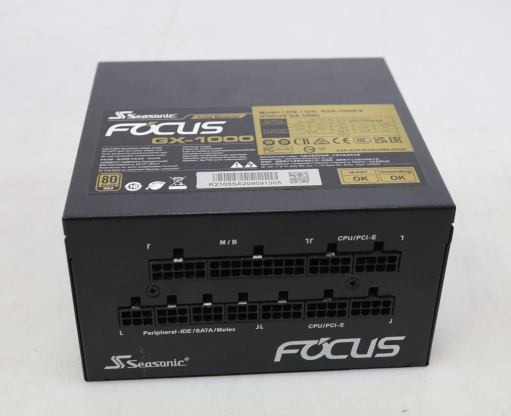 Seasonic FOCUS GX-1000 1000W 80+ Gold Fully Modular Power Supply SSR-1000FX