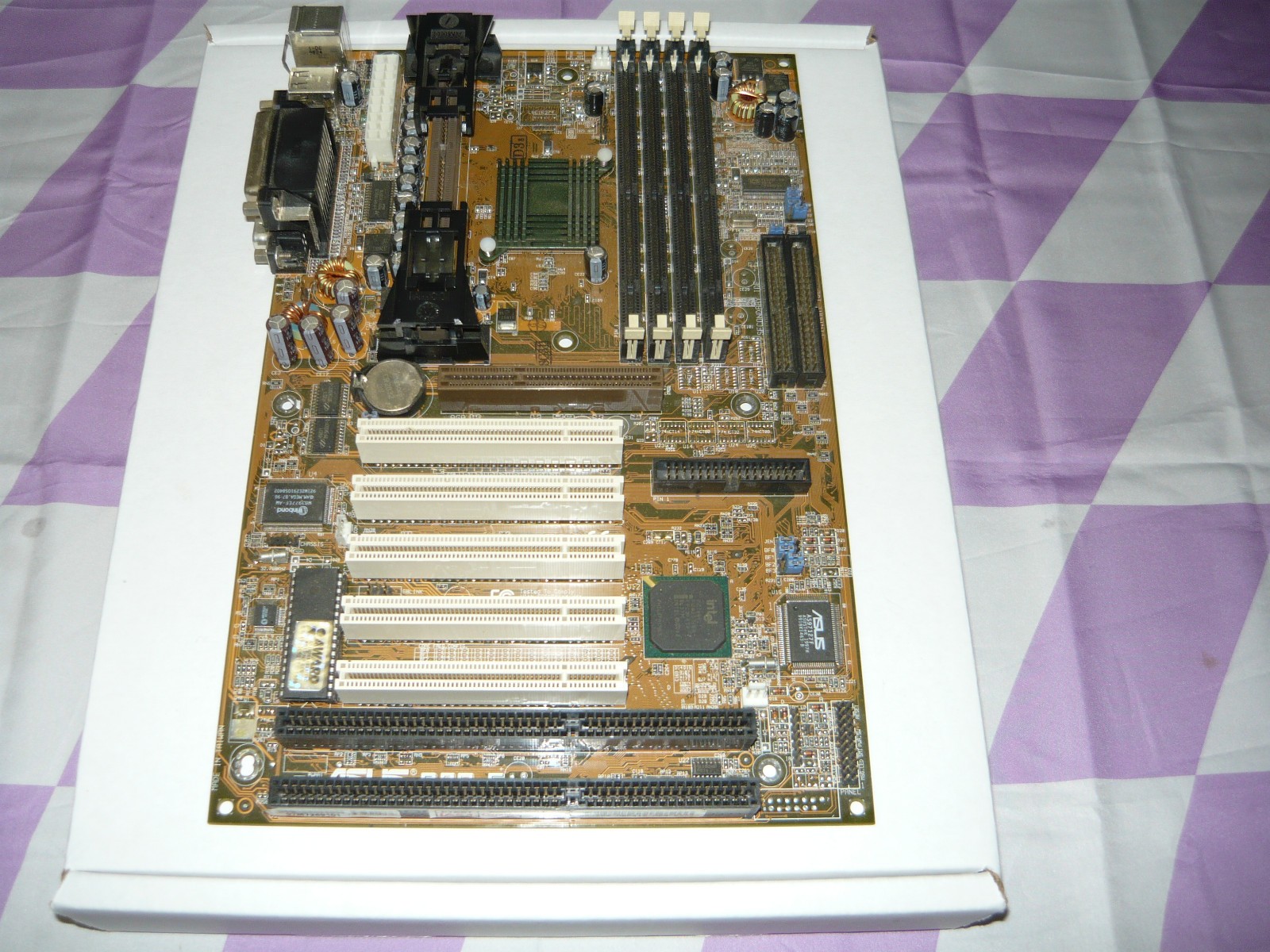 Vintage Asus P2B-F Slot 1 Pentium II Motherboard Used Good