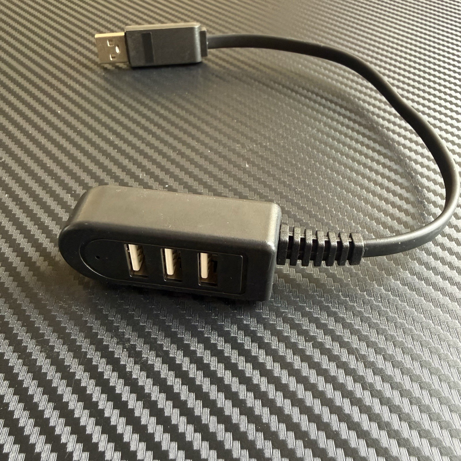 3 in 1 USB Hub Splitter Box Portable USB Type A 30cm Black 3 Port USB